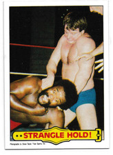 Rowdy Roddy Piper Junkyard Dog 1985 Topps WWF Rookie Card # 40 Strangle Hold WWE