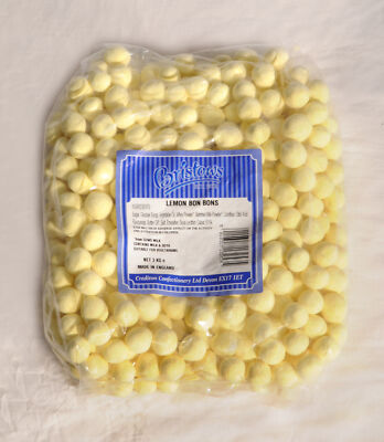 Bristows Toffee Centered Lemon Bon Bons Full Sweets Bag 3kg