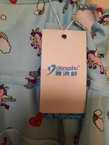Yakangshu All In One Swimming Costume Unicorns With Skirt 1 Peice - Picture 8 of 9