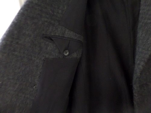 New Latest ALL SAINTS Manteco wool blend dark charcoal long coat sz 38 US 6 - Picture 7 of 12
