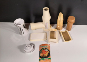 Lot of 9 Veggetti Power Deluxe Spiralizer Replacement parts