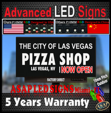 LED Sign Outdoor Board Full Color Programmable 44" x 75" - Made in USA