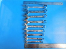Used Snap On Tools Short Sae Wrenchs Lot Of 9 38 Thru 78 In. Used Snap On Tools Short Sae Wrenchs Lot Of 9 38 Thru 78 In.