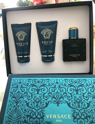 Eros by Versace, 3 Piece Gift Set for Men with 1.7 Each | eBay