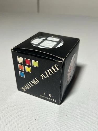 VTG 80s Color Challenge Puzzler in Original Package Rubiks Cube Knockoff/KO