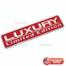 3D Luxury Limited Edition Car Aluminum Logo Badge Decal Sticker Emblem Decorate