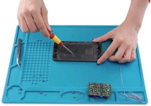 Soldering Desk Mat Silicone Heat Insulation Repair Work Anti Static ESD Station