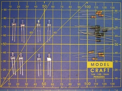 K6 - 2 éclairages LED bicolore bipolaire 2 mm choix couleur loco JOUEF HO