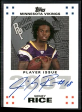Sidney Rice 2007 Topps Rookie Premier Auto 