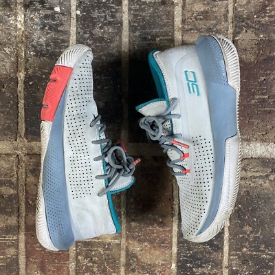 Under Armour 3Zero 3 GS Halo Gray Teal SC Curry Basketball Sneaker Shoes Sz 4.5Y