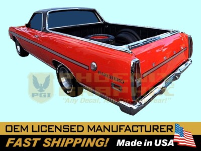 compatible with, 1971 Ranchero GT & 500 Special Value Package SVP Stripe Decal