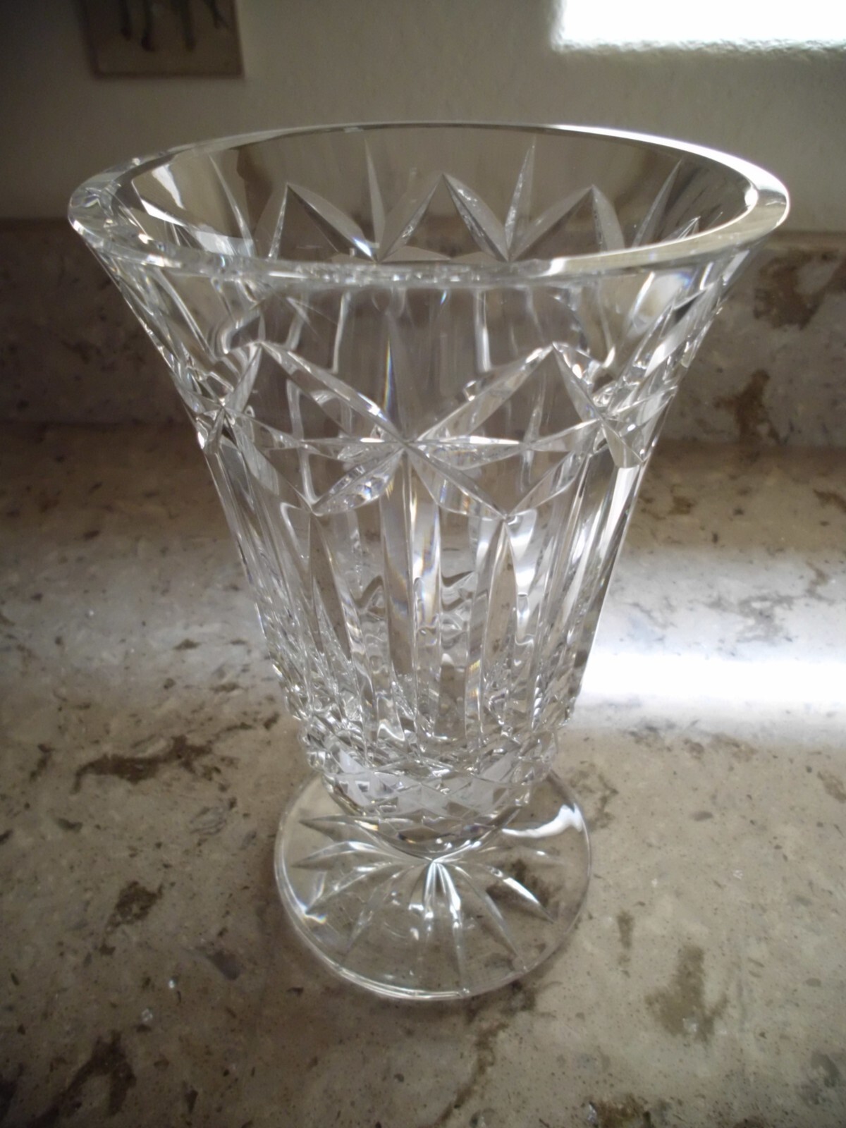 Waterford Crystal Balmoral Footed Vase 8 1/2" eBay