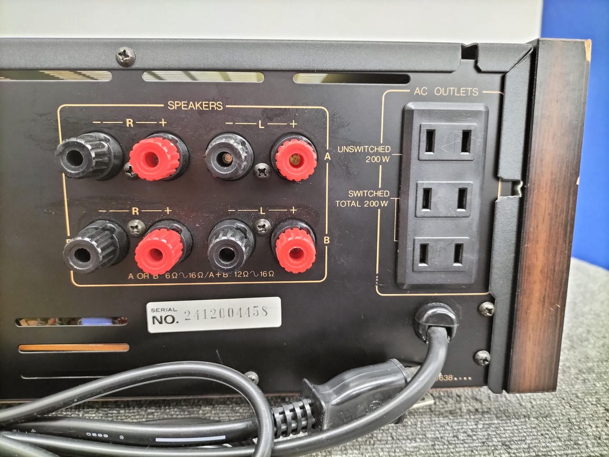 整備済 ONKYOオンキョー Integra A-817RXⅡ 木目パネル 整備済 ONKYO オンキョー Integra A-817RXⅡ 木目パネル