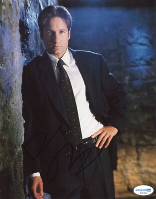 David Duchovny “The X Files” AUTOGRAPH Fox Mulder Signed 10x8