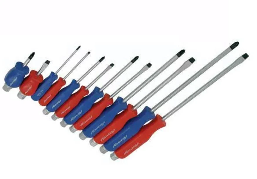 12Pcs Magnetic Screwdriver Set Heavy Duty With HEX Bolsters Pound Engineer Tool - Image 2 of 2