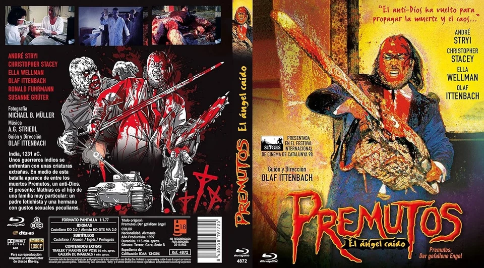 PREMUTOS, EL ÁNGEL CAÍDO - BLURAY NUEVO - TERROR - GORE - PELÍCULA DE CULTO - Imagen 3 de 3
