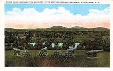 American Revolutionary War Stark Park Military Artillery Manchester Postcard G48