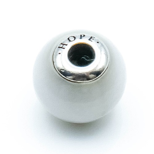 Pandora ESSENCE Hope Sterling Silver Charm With Smooth Milky Quartz - Picture 2 of 5