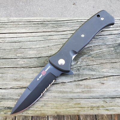 Al Mar Mini SERE 2020 Assisted Folding Knife 3'' D2 Tool Steel Blade G10 Handle