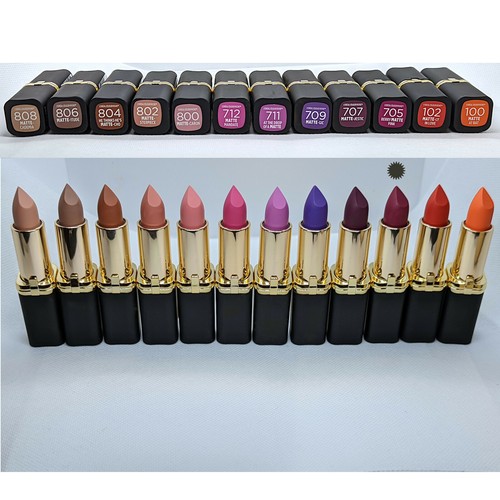 Loreal Colour Riche Matte Lipcolour Lipstick ~ Choose Your Shade ~ - Picture 4 of 13