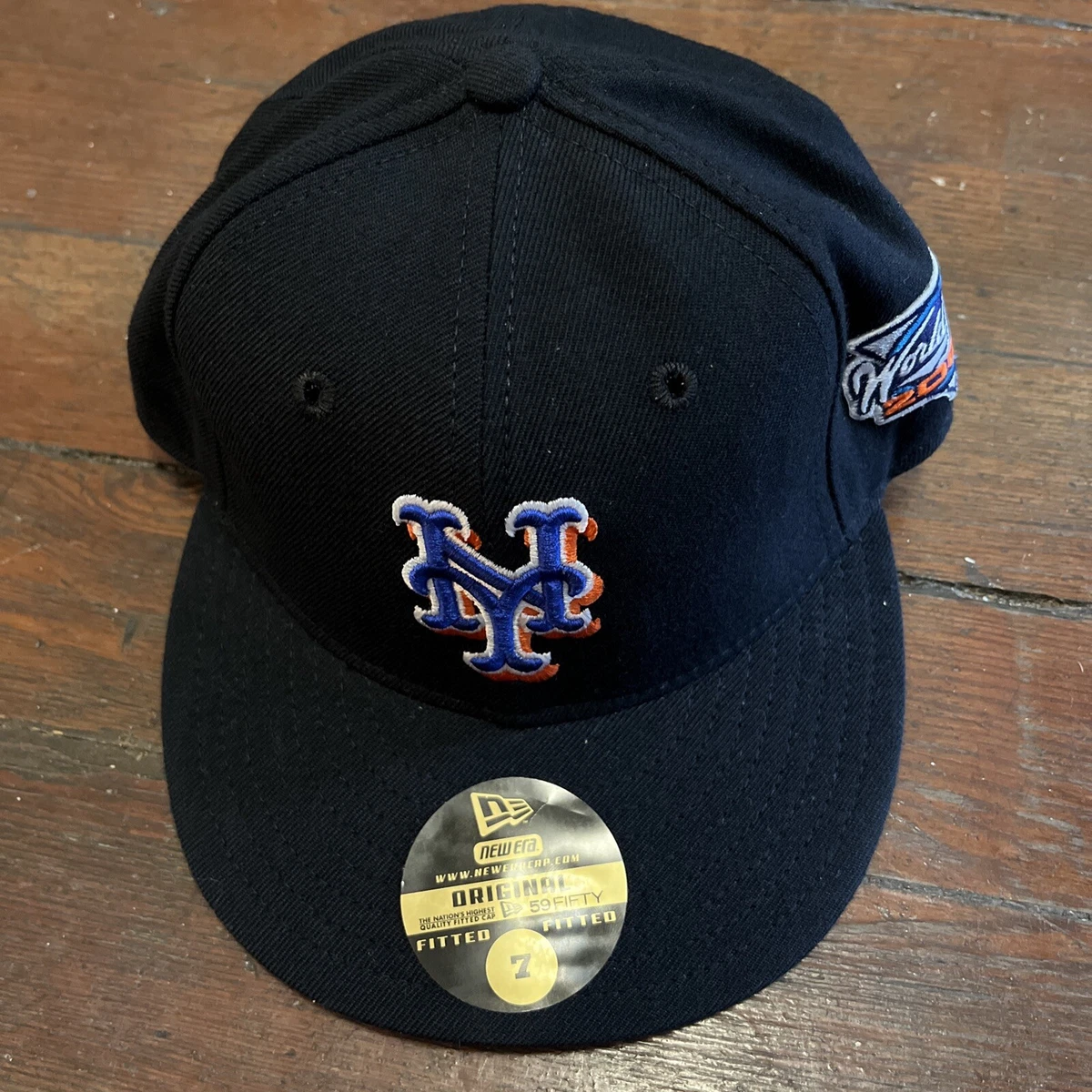 Brand New Vintage New Era New York Mets 2000 World Series Fitted Hat Size 7