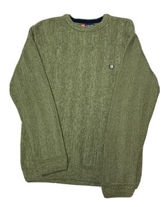 chaps green sweater