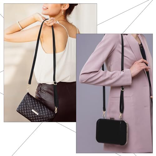Purse Strap Replacement, PU Leather Adjustable Crossbody 85-150cm/33.5-59in - Picture 3 of 7