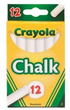 Crayola White Chalk 12 Ea Pack of 6