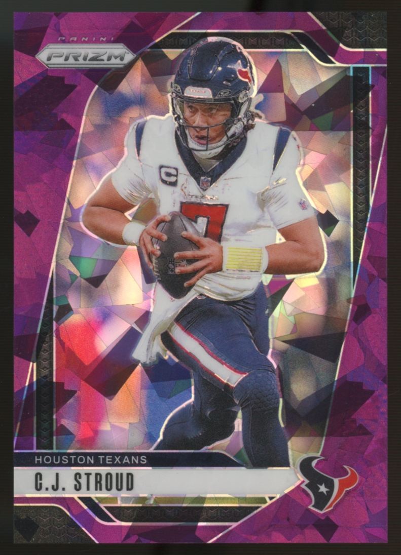 2024 Prizm Football CJ Stroud Purple Cracked Ice /225 #111