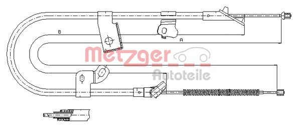 ✅Fits METZGER 17.1079 BRAKE CABLE  ⭐UK Seller⭐