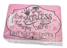 Lone Star Art The Princess Sleeps Here Do Not Disturb Metal Sign 8" x 12"