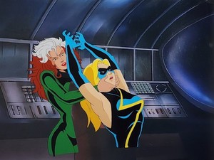 1994 X-Men Animated Series Rogue Miss Marvel Animation Cel Ssn 2 A Rogue's Tale