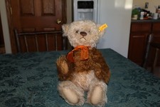 STEIFF LATTE MACCIATO 13" MOHAIR TEDDY BEAR 001017 CLEAN
