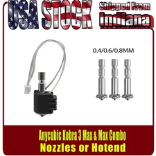 For Anycubic Kobra 3 Max Hotend Nozzle Heatbreak 0.4 0.6 0.8mm Nozzles