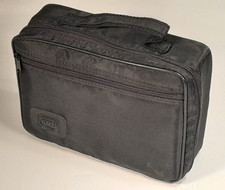 BMI 15 Cassette Tape Storage Carry Holder Black Gray Padded Case