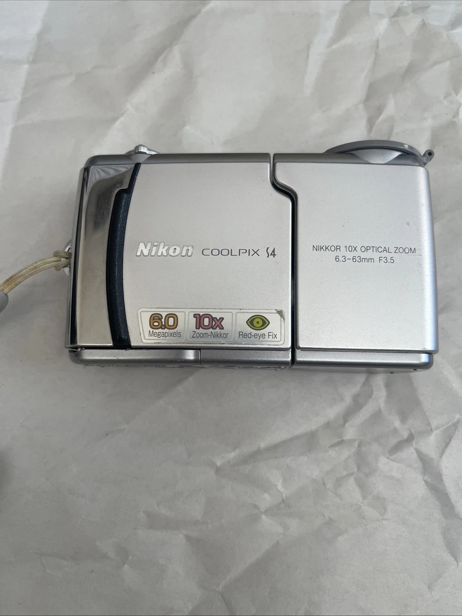 Nikon COOLPIX S4 シルバー 乾電池式 電源OK 日本製 ニコン コンパクト