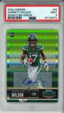 2022 Panini Honors - 2003 Rookies Garrett Wilson #69 Green Signatures /35 POP 1
