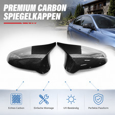 NEU 1 Paar Carbon Spiegelkappen L+R f�r BMW M3 F80 M4 F82 14-19