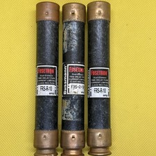 Lot of 3 - FRS-R-10 Fusetron 10 Amp Fuse Class RK5  Used