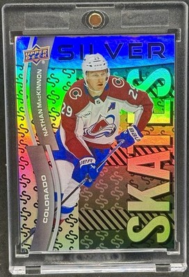 Nathan MacKinnon RARE BLACK REFRACTOR INVESTMENT CARD AVALANCHE MINT
