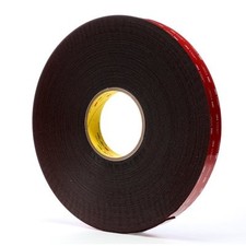 3M 5952 VHB Tape, Black 1" Wide x 36 Yards Long, 45.0 Mil Pack of 1 