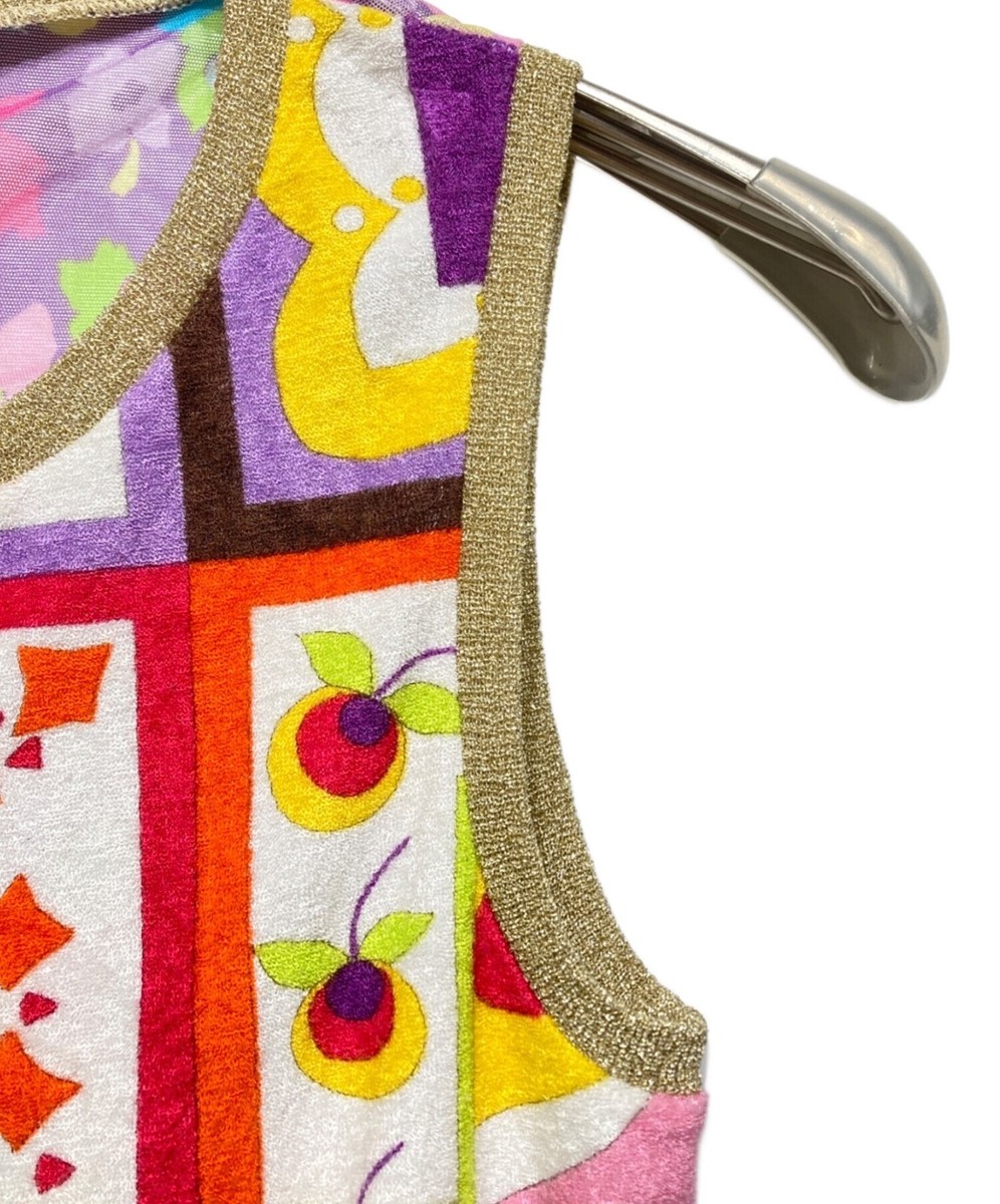 Vintage Y2K D&G Dolce & Gabbana Multicolor Printed Sleeveless Tank