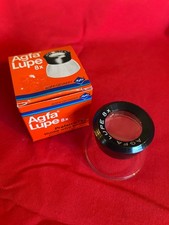 NEW Vintage AGFA Lupe 8X Glass Magnifier Loupe Made in West Germany with Box