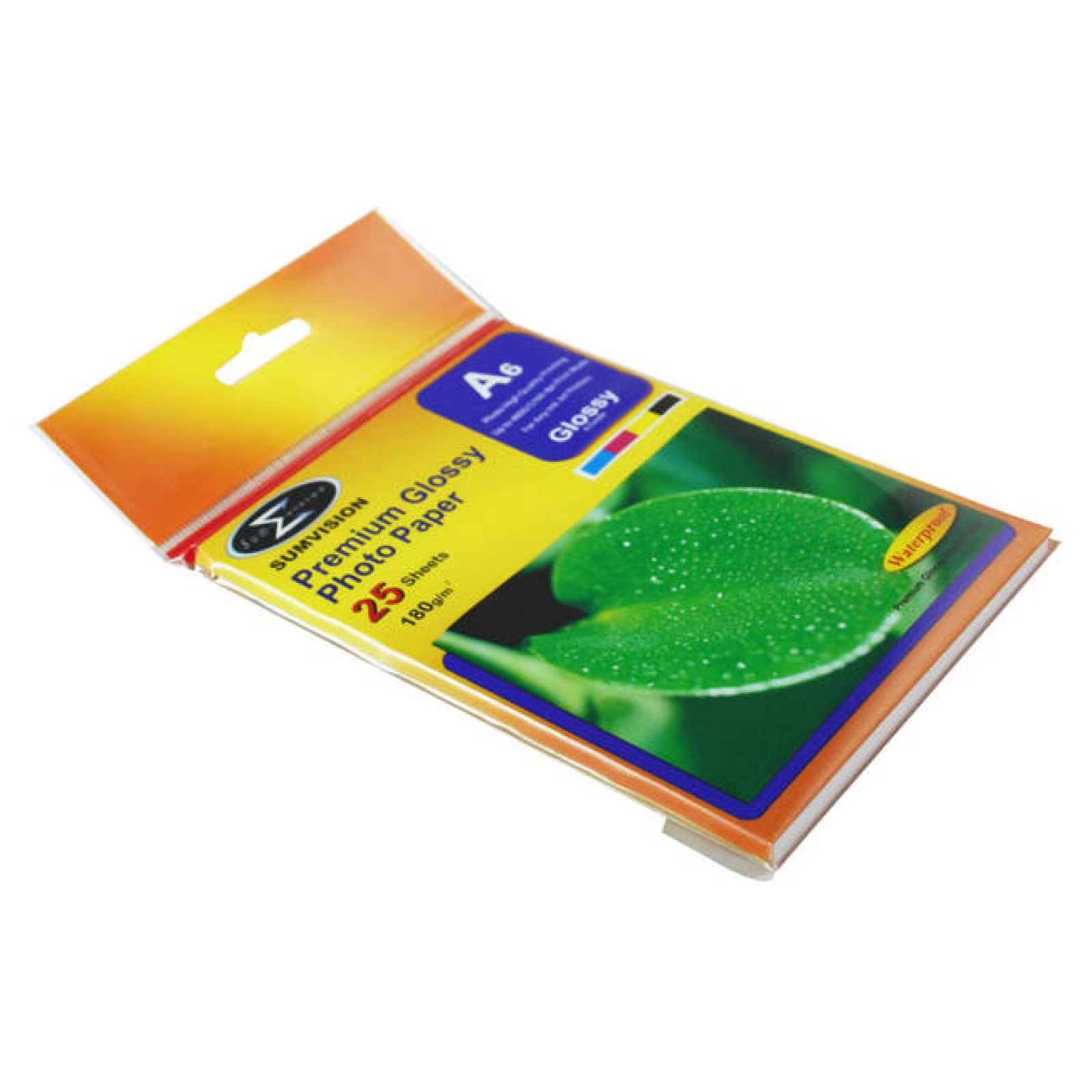 Sumvision Glossy A6 Inkjet Photo Paper 180gsm - 25 Sheets