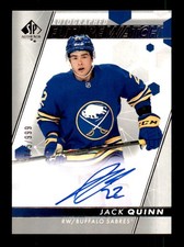 2022-23 SP Authentic #108 Jack Quinn Sabres Future Watch Rookie Auto #/999