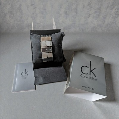   Calvin Klein CK Uhr Edelstahl stainless steel schwarzes Zifferblatt K2423100