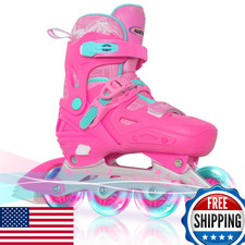 Nattork Inline Skates For Girls And Boys Kids 4 Sizes Adjustable Inline Skates