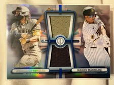 2026 Topps Tribute Fernando Tatis Jr Manny Machado Dual Relic Blue /150 Padres