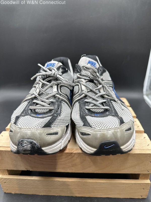 Authentic Nike Sneaker Men Gray/Blue Casual Shoes - US 12