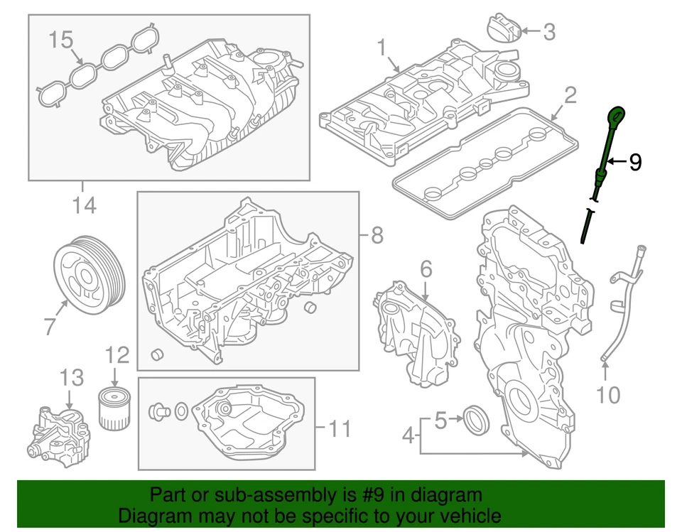 Genuine Nissan Dipstick 11140-1KC0B - Image 2 of 2
